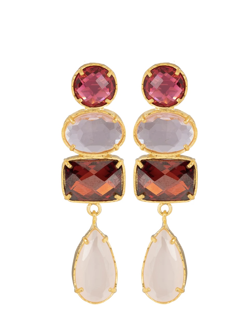 Calie Earrings Pink | Bella Boutique Hire | Dress Hire Australia | Rent ...